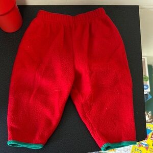 First Impressions Red and Green Sweatpants for Cozy Comfort 90’s